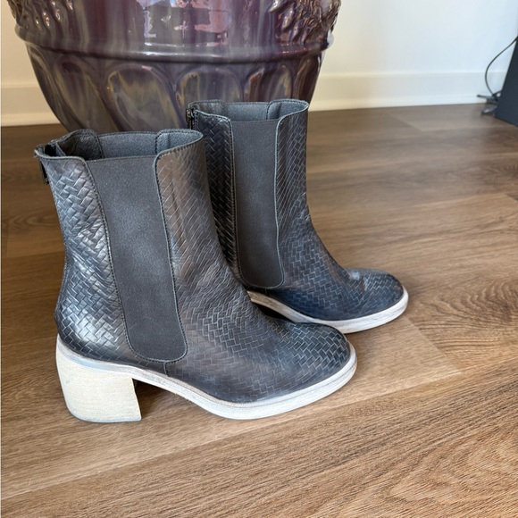 Free People Blue Woven Heeled Boots - Picture 6 of 7